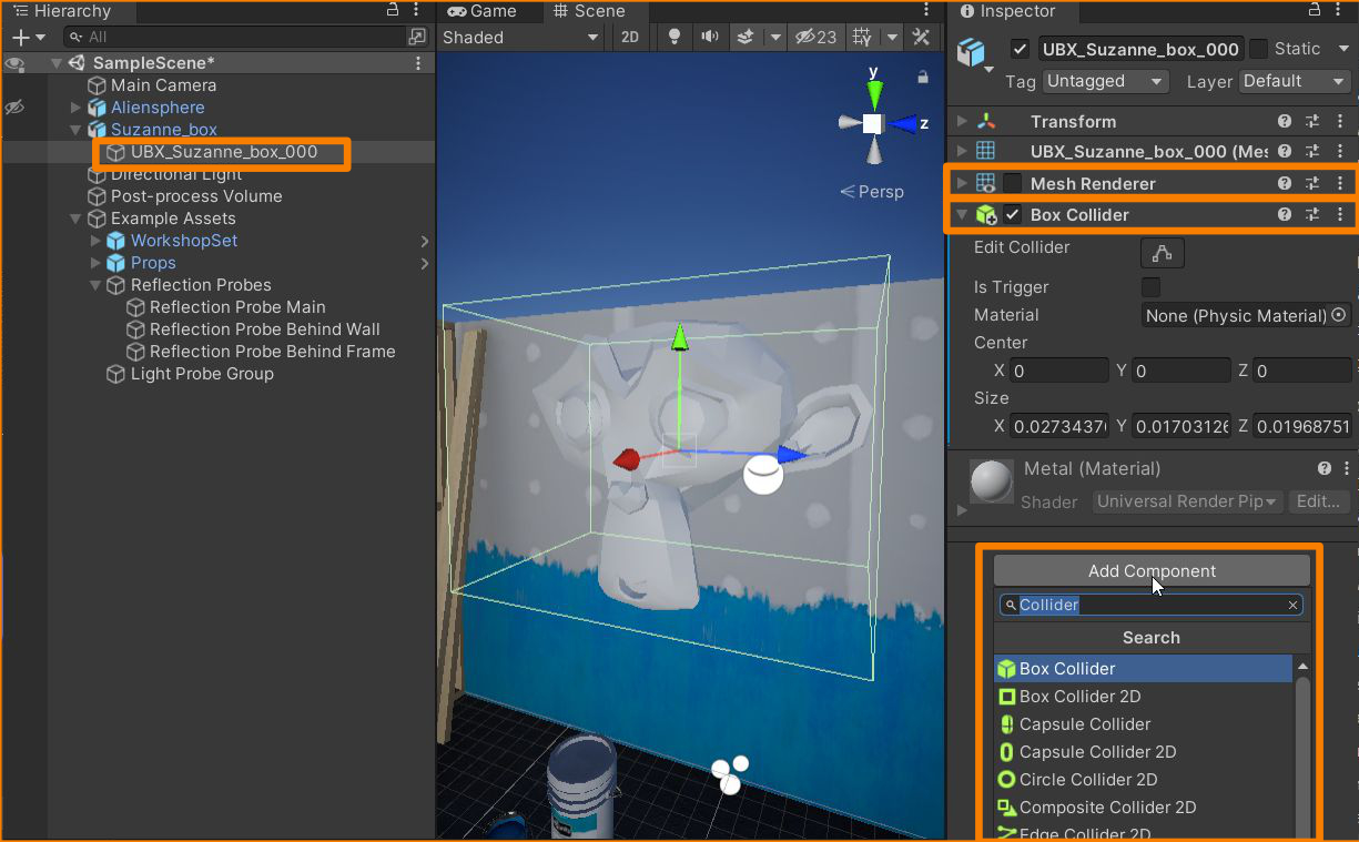 Add Collider Component
