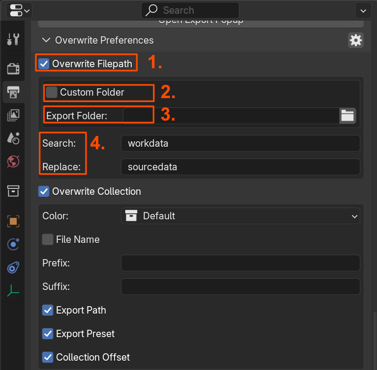 Preference overwrite for Filepaths