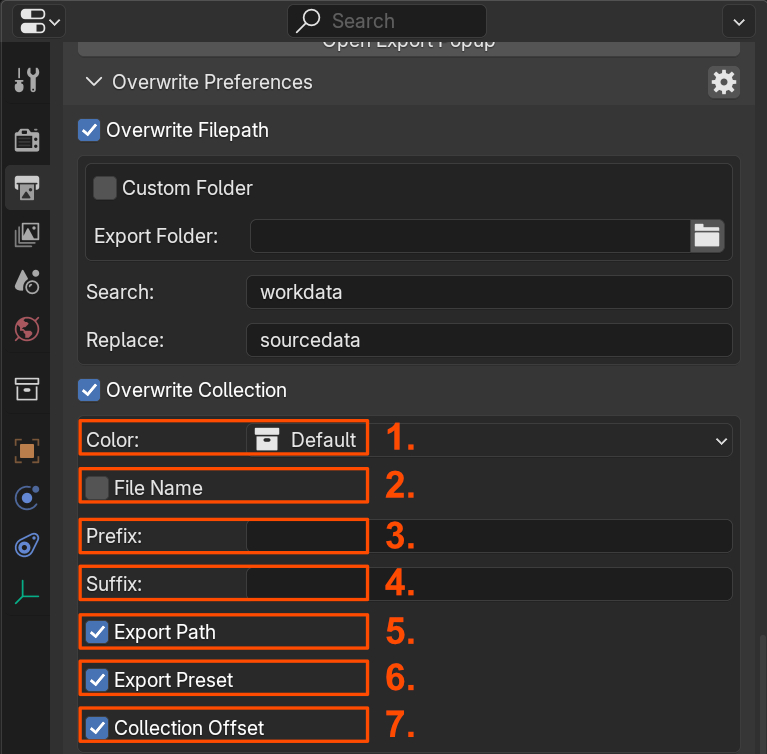 Preference Overwrite for Collection Creation