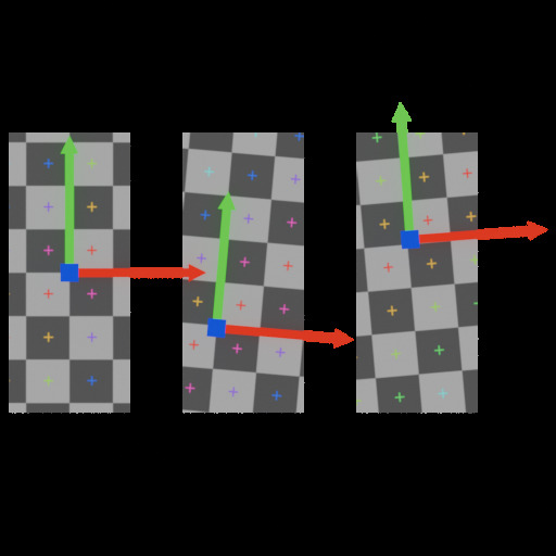 UV Instance Randomize node preview showing randomized checker UV variation across scattered instances